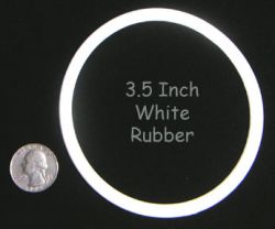 3-1/2" White Champion Rubber Ring